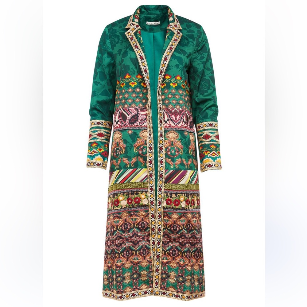 Alice + Olivia Multicolor Patterned Coat